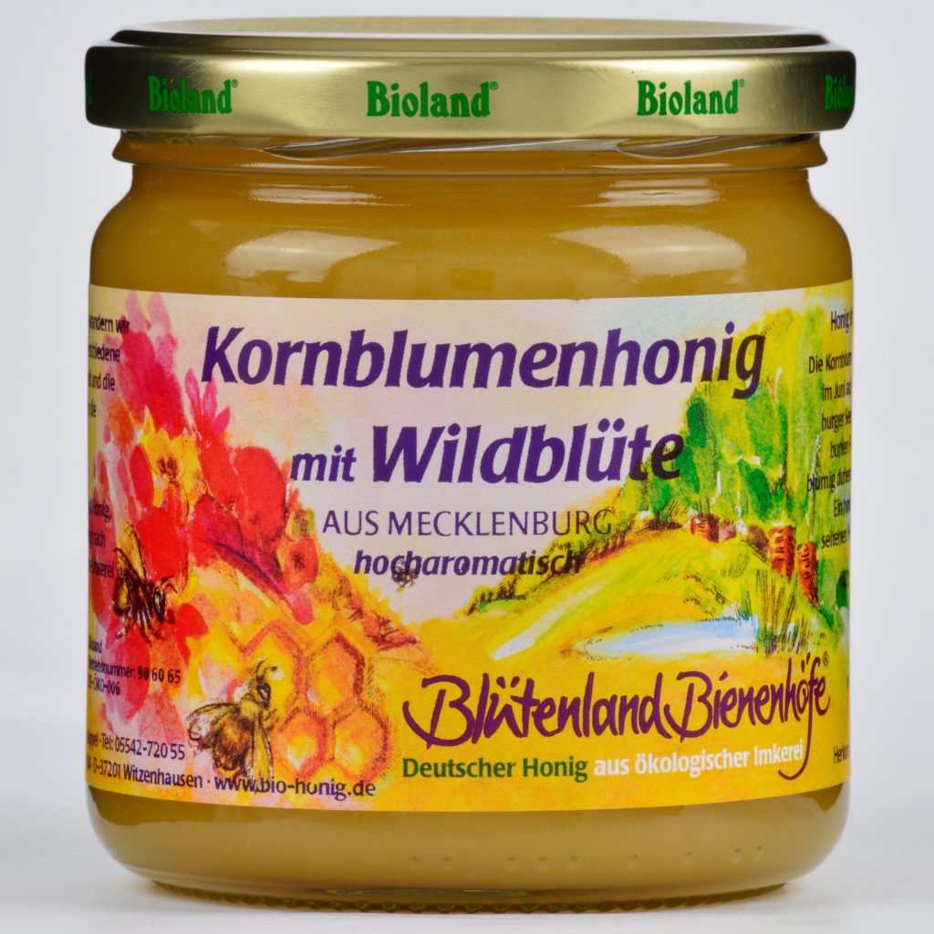 Kornblumenhonig von der Mecklenburger Seenplatte
