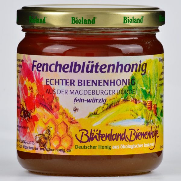 Fenchelblütenhonig - echter Bienenhonig aus der Magdeburger Börde