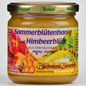 Sommerblütenhonig mit Himbeerblüte aus dem Sauerland