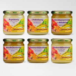 Grosses Set "Cremige Honigsorten" 6x500 g