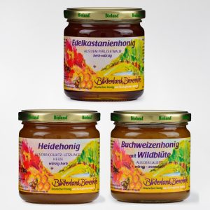 Kleines Set "Würzige Honigsorten" 3x500 g