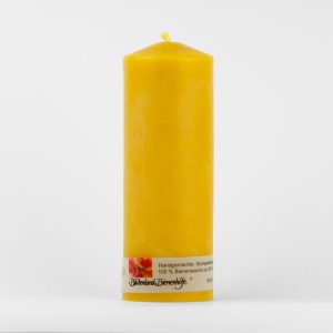 Bienenwachs Stumpenkerze ca. 65 x 180 mm (ca. 570 g)